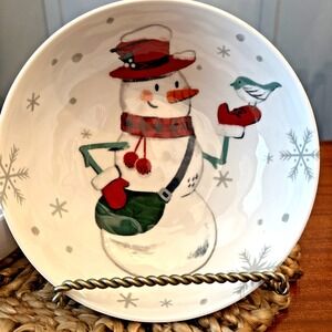 Wondershop at Target Christmas Snowman Cereal Bowls – Set of 3 – 7" – EUC Frosty